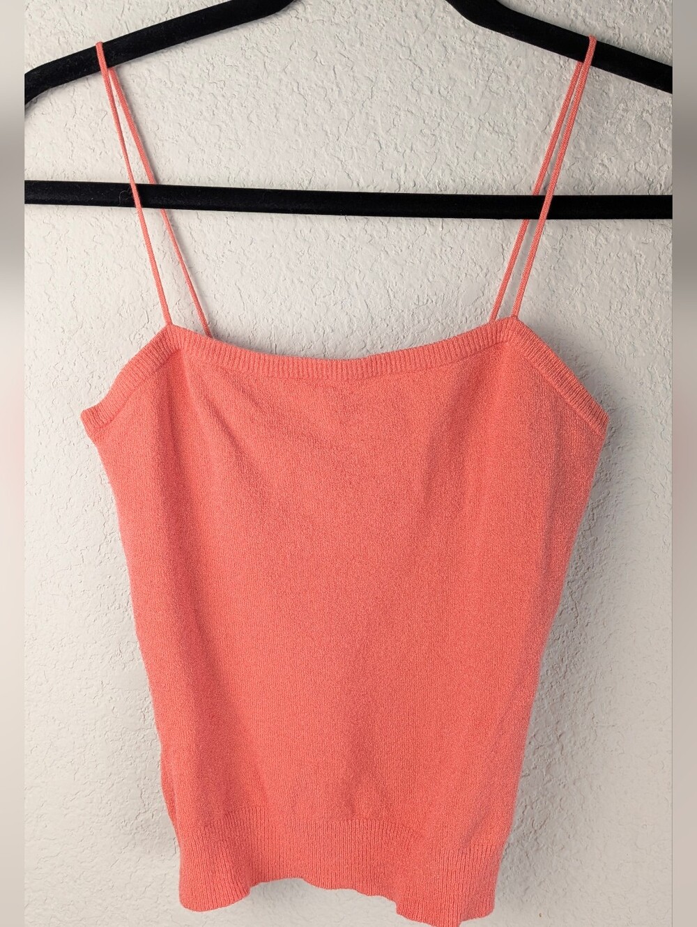 Trina Turk Dainty Sweater Tank Top S Coral Lightweight Resort Vacation Chic